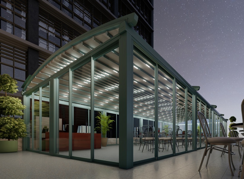 <p>Our retractable pergolas are made of aluminum profiles and special fabrics called blockout which it has high durability. Our pergolas provides you water proof living areas.</p>
