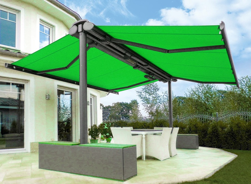 <p>Our awnings are made of aluminum and acrylic fabrics which it has high durability with water-proof feature. The general awnings can be automatic or manuel.</p>
